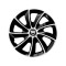 Set 4 Capace Roti potrivite jantelor de 16 inch, pentru Dacia, model Stig Extra Black &amp; White