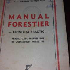 MANUAL TEHNIC ȘI PRACTIC PENTRU UZUL INDUSTRIILOR ȘI COMERȚUL FORESTIER