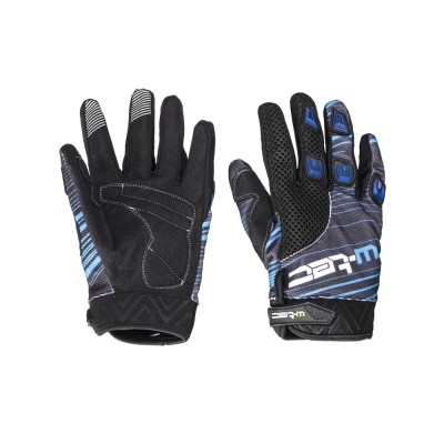 Manusi Moto W-TEC Heralt NF-5301, M, Negru/Albastru foto