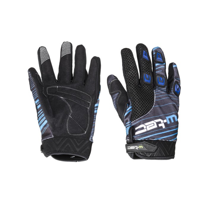 Manusi Moto W-TEC Heralt NF-5301, M, Negru/Albastru