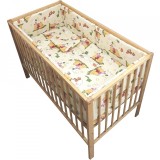 Lenjerie patut - Ursuletul si amicii, 5 piese, crem