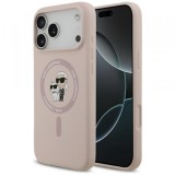 Husa MagSafe pentru Apple iPhone 17 Pro Max, Karl Lagerfeld, Ring Karl &amp; Choupette, Roz