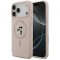 Husa MagSafe pentru Apple iPhone 17 Pro Max, Karl Lagerfeld, Ring Karl &amp; Choupette, Roz