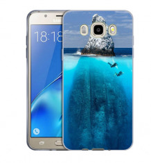 Husa Samsung Galaxy J5 2016 J510 Silicon Gel Tpu Model Subacvatic Cliff foto