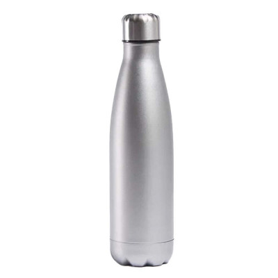 Sticla termos metalica Pufo Shine pentru bauturi, izoterm, 500 ml, gri foto