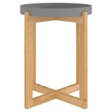 Cumpara ieftin Masuta de cafea gri 41x41x48,5 cm lemn prelucrat&amp;lemn masiv pin