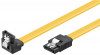 Cablu de date SATA 6 Gb/s, SATA 7-pini tata - SATA 7-pini tata cotit, 0.3m, galben, Goobay