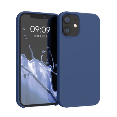 Husa pentru Apple iPhone 12 Mini, Silicon, Albastru, 52640.17 foto