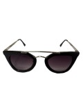 Ochelari de soare dama, UV400, Plastic, Negru, Oem