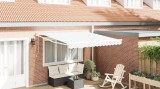 Marchiză retractabilă automată vidaXL Alb 300x250 cm