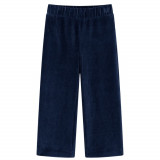 Pantaloni de copii din velur, bleumarin, 104, vidaXL