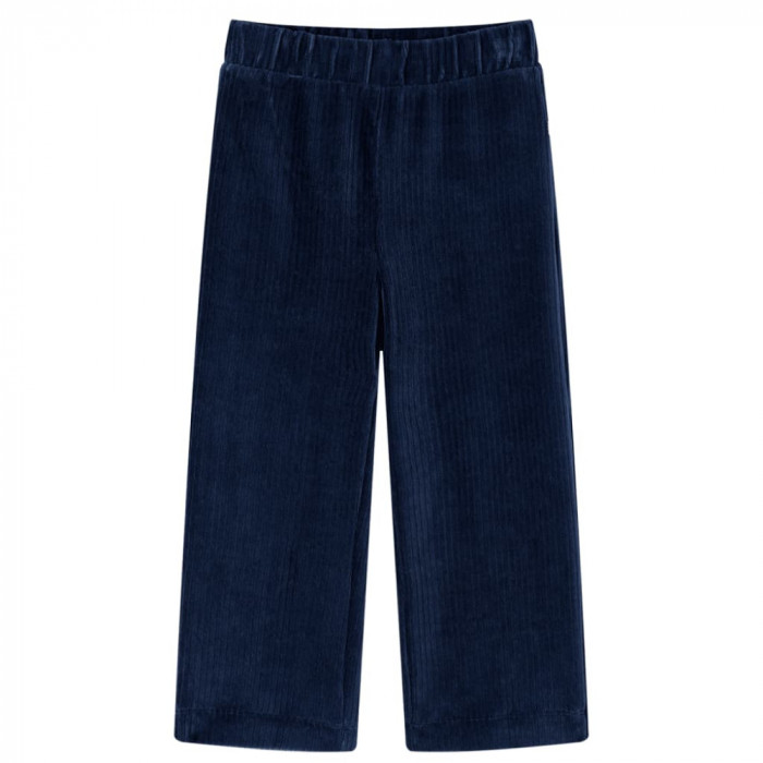 Pantaloni de copii din velur, bleumarin, 104