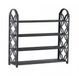 Suport cu 4 rafturi din metal si plastic pentru incaltaminte, 62.5 x 21 x 60 cm