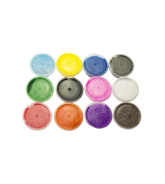 Set 12 bucati de plastilina granulata in cutie, Magic piano, Multicolor