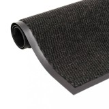Gossi covoare usa anti-praf, 2 buc., negru, 80x120 cm, dreptunghiular