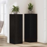 VidaXL Suport pentru plante Stejar Negru 33 x 33 x 100 cm