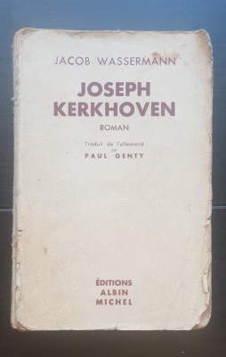 Joseph Kerkhoven - Jacob Wassermann (limba franceză) foto