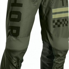 Pantaloni motocross/enduro Thor Pulse Combat, culoare army/negru, marimea 36 Cod Produs: MX_NEW 290110248PE