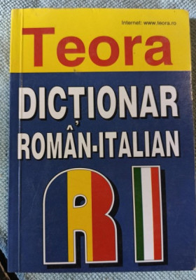 Dictionar Roman-Italian (TEORA) - Alexandru Balaci foto