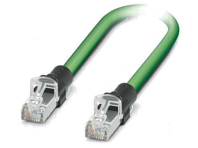 Patch cord SF/UTP verde 0,5m