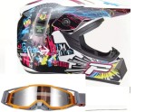 Cumpara ieftin Casca Moto Atv Cross Enduro Downhill + Ochelari 100% ,marimi disponibile XS si S