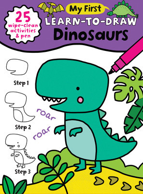 My First Learn-To-Draw: Dinosaurs: (how to Draw for Kids with Easy Wipe Clean Pages + Dry Erase Marker!) foto