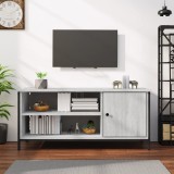 vidaXL Comodă TV, gri sonoma, 100x40x45 cm, lemn prelucrat