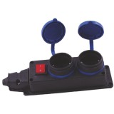 Cumpara ieftin Prelungitor fara fir, Tenpo, 2 prize, cu capac si led, 29/2A