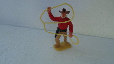 bnk jc Figurina de plastic - Timpo - cowboy cu lasou foto