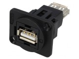 Adaptor USB A dublu FT USB 2.0 plastic