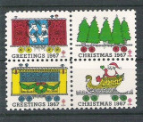 USA, Cinderella 1967 Christmas x 4, MNH L.080, Nestampilat