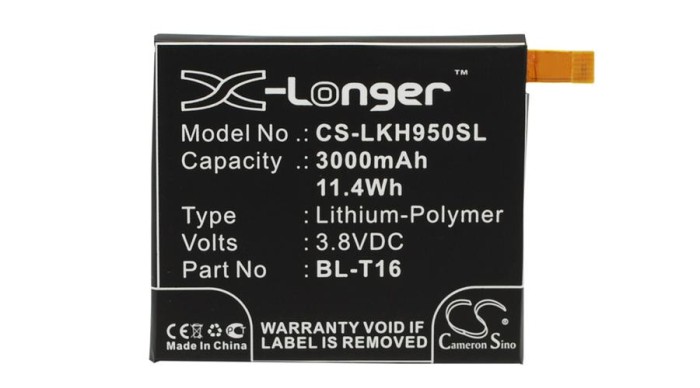 Cameron Sino 3000mAh LG G Flex 2,H955,LS996,H950,US995,H959 Baterie