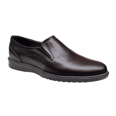 Pantofi barbati, casual, piele naturala, Negru - GKR04N foto