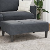 VidaXL Taburet, gri &icirc;nchis, 77x55x31 cm, catifea