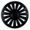 Set Capace Roti 16&quot;, Negre Luxury, 4 Bucati, Mega Drive