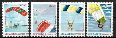 B2763 - Mozambic 1992 - Parasutism 4v.neuzat,perfecta stare foto
