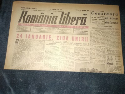 ZIAR ROMANIA LIBERA 25 IANUARIE 1946 foto