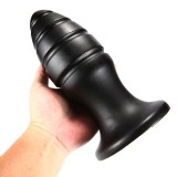 X-Men 10&quot; Extra Girthy Butt Plug Black VIII (27cm x 8.5cm)