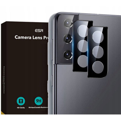 Folie Protectie Camera spate ESR pentru Samsung Galaxy S21+ 5G, Sticla securizata, 9H, Set 2 buc foto