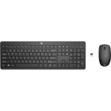 Kit tastatura + mouse HP 230, Wireless, Negru