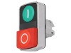 Comutator dublu Schneider Electric 22mm, tip Harmony XB4, rosu/verde, IP66, ZB4BL7341