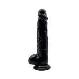 Cumpara ieftin Loving Joy 8 Inch Dildo with Balls Black