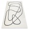 Modern covor MODE 8377 abstractizare crem / negru, 200x290 cm