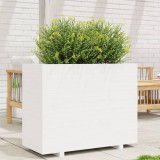 Jardiniera de gradina, alb, 90x40x72,5 cm, lemn masiv de pin GartenMobel Dekor, vidaXL
