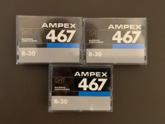 Lot 3 Casete AMPEX 30 DAT - Inregistrate o singura data - 25