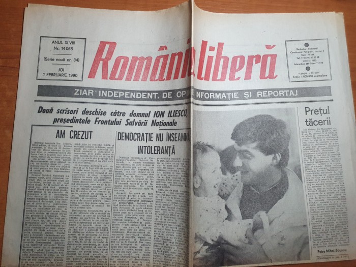 romania libera 1 februarie 1990-procesul comunistilor