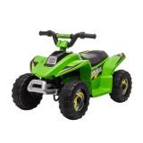 Cumpara ieftin ATV Copii Electric HOMCOM cu Baterie Incarcabila 6V, Viteza 2,8-4,6km/h, Varsta 3-5 Ani, 72x40x45,5cm, Verde | Aosom RO