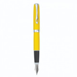 Stilou Diplomat Excellence A2, Cu Penita M, Din Otel Inoxidabil - Yellow Chrome