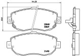 BREMBO P 83 037 PRIME LINE set placute frana,frana disc