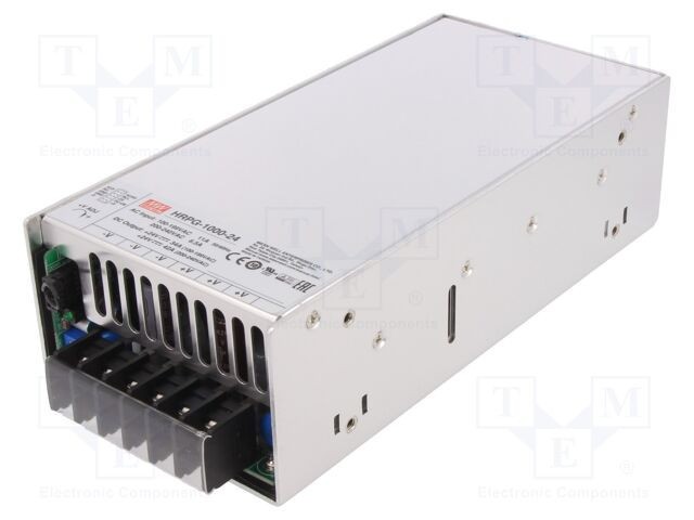 Alimentator pulsatoriu MEAN WELL 1000W 24VDC pentru &icirc;ncastrare modulară